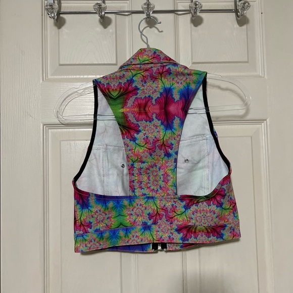 NWOT Dolls Kill | 24HRS | Denim Zip Up Vest Top | S - Picture 8 of 10